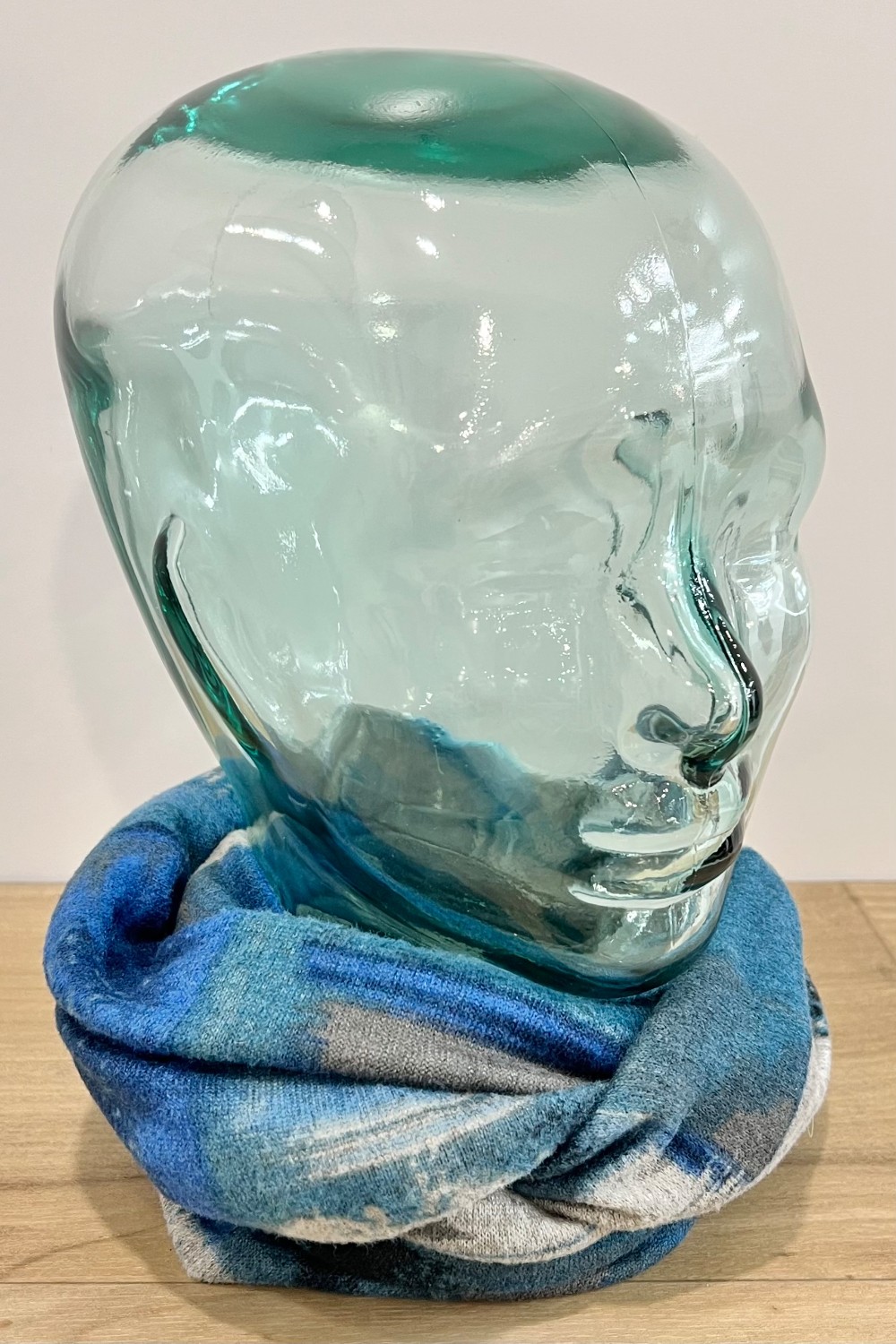 Foulard Créations Monali bleu et gris