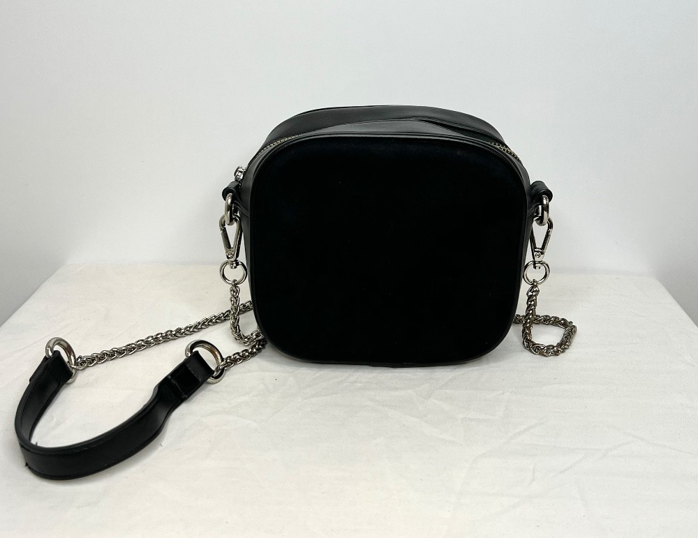 Sac à main  LITTLE BURGUNDY noir et suédine (petite)