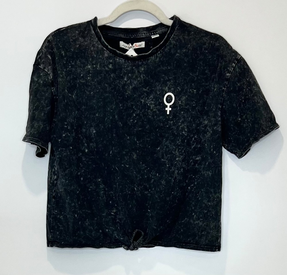 Tshirt Mandarine & Co (M) noir marbré