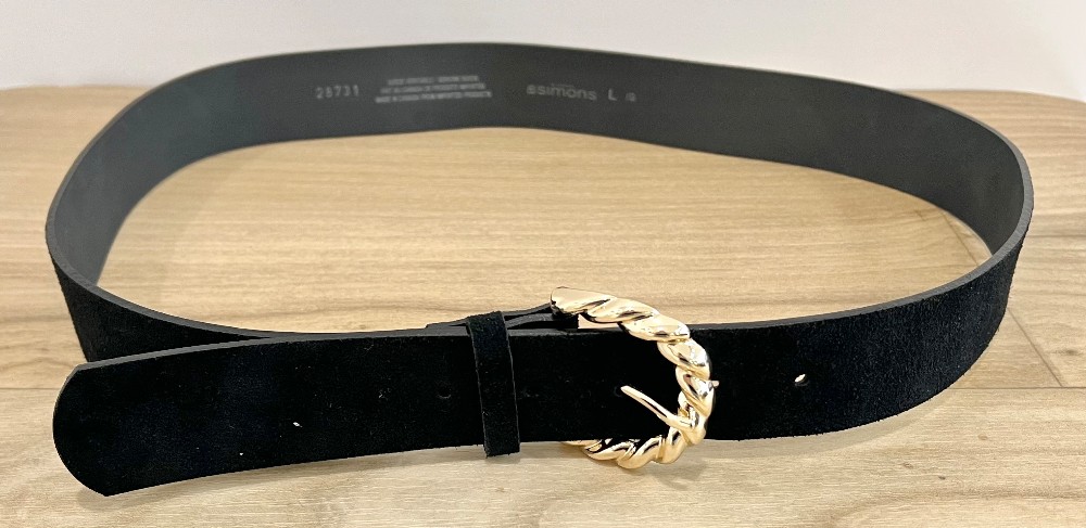 Ceinture SIMONS (L) noire (cuir)