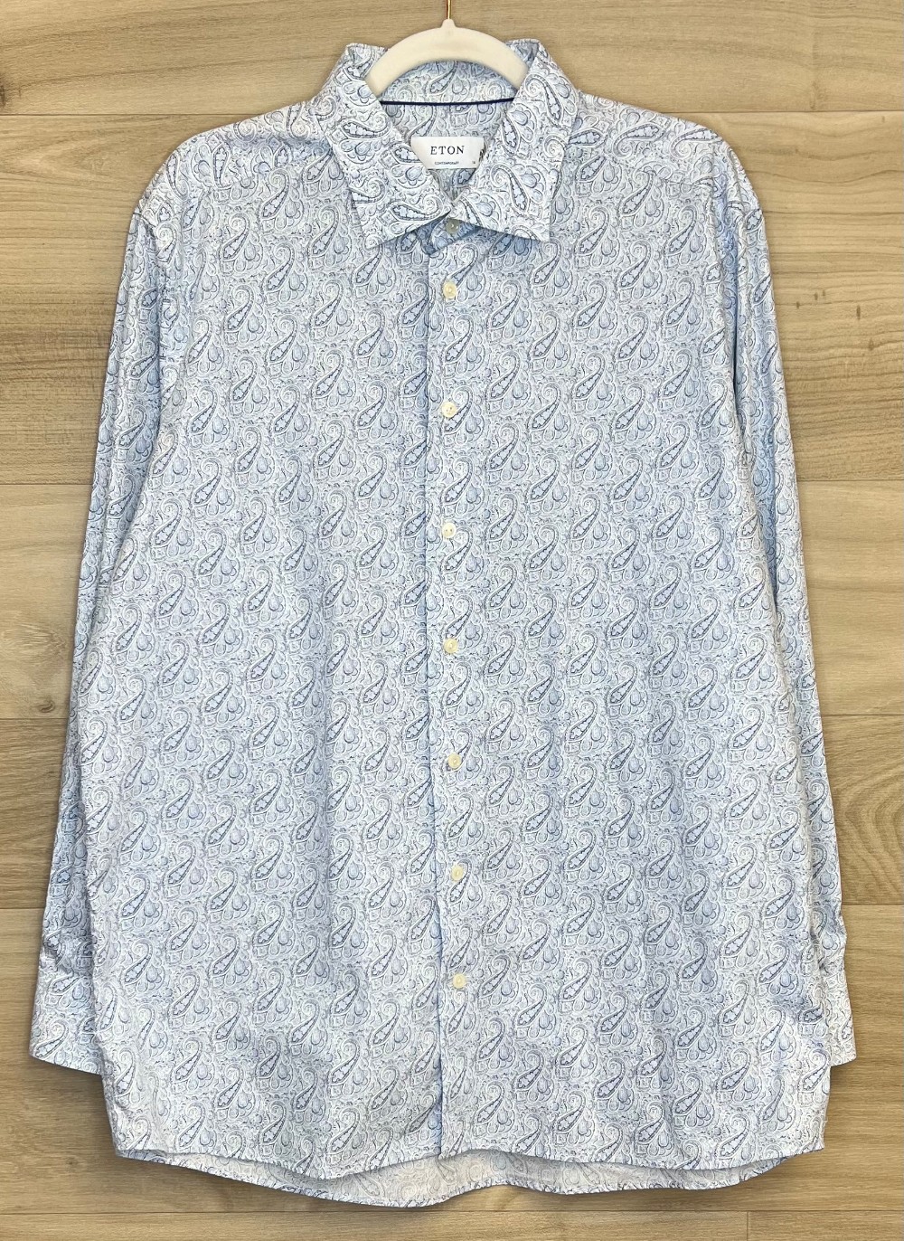 H Chemise ETON (XXL/46) bleu pâle