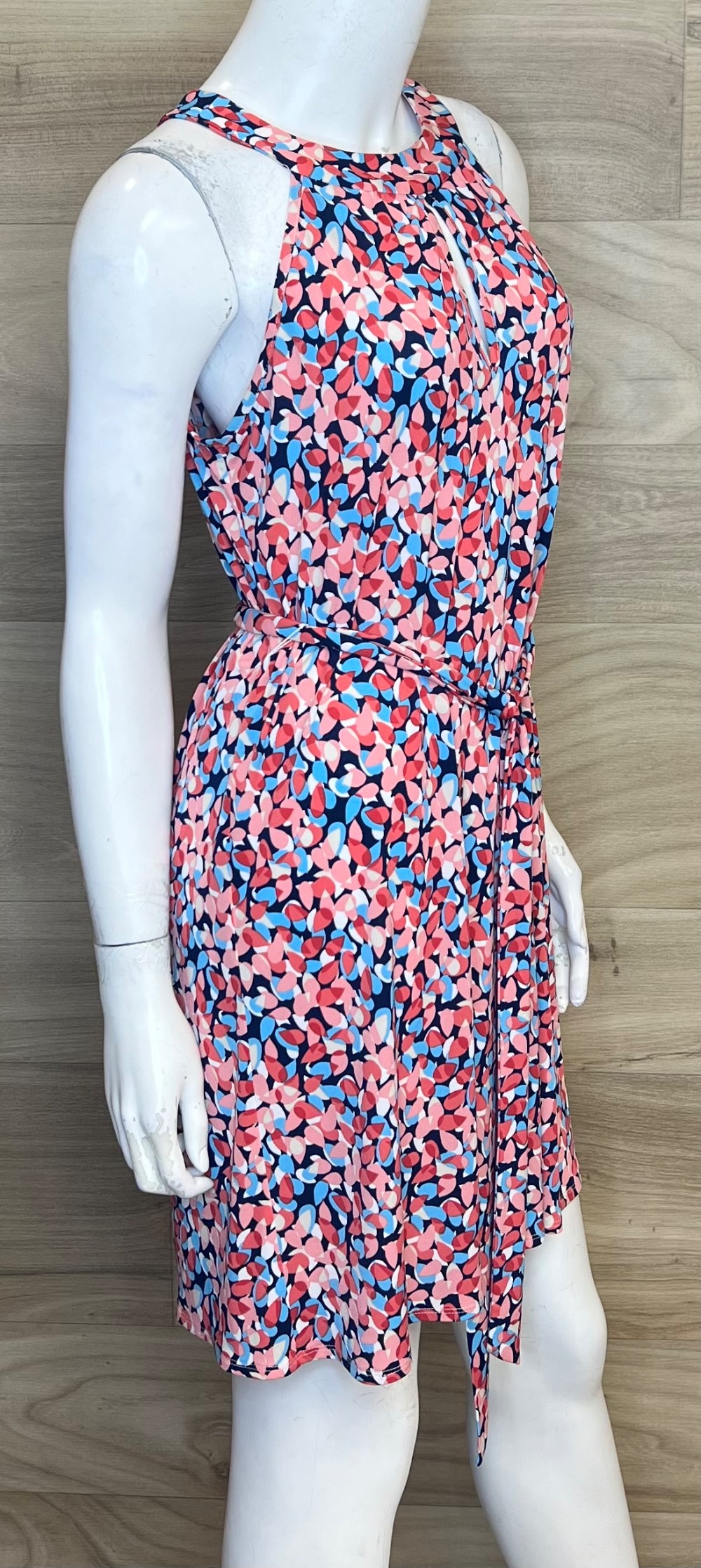 Robe Tristan (S) Blanc Motifs Rouge