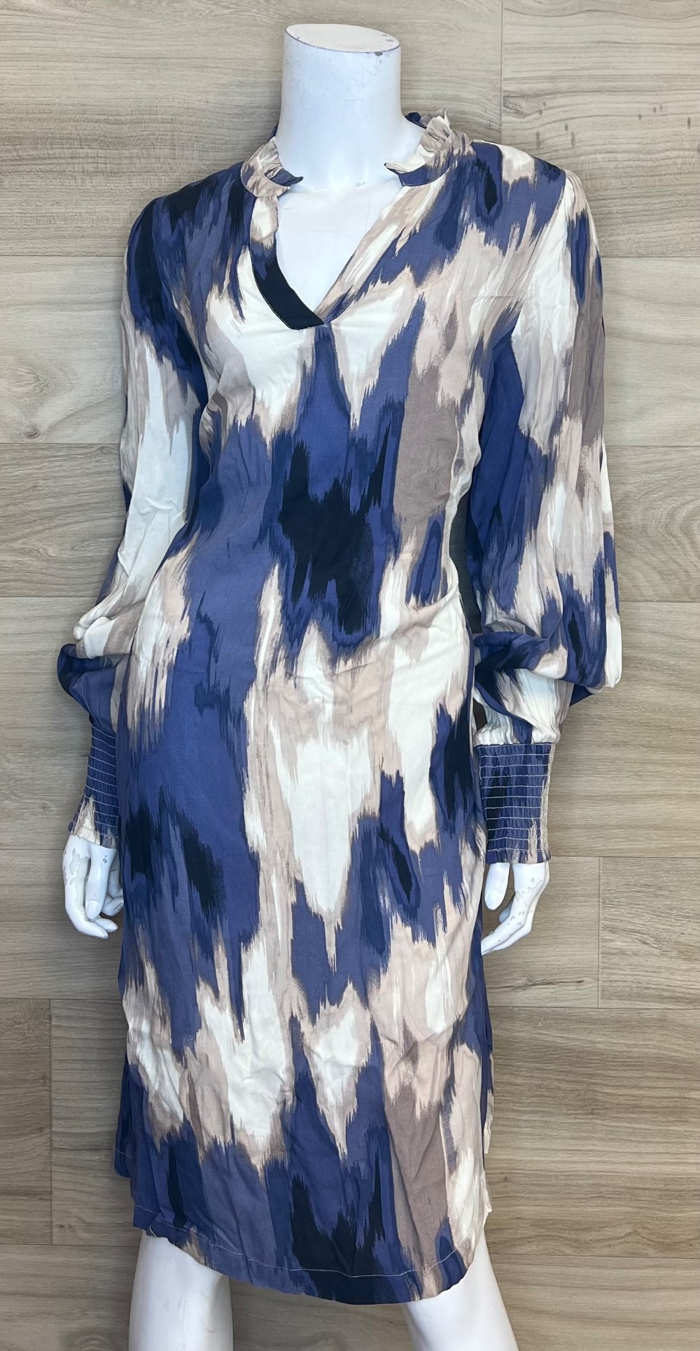 Robe Kaffe (XL) bleu et beige
