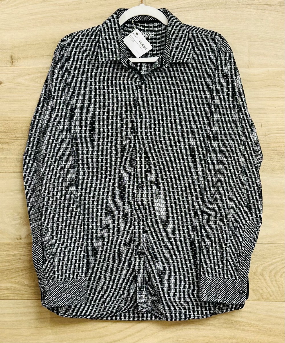 H Chemise Paoletti (L) Noir et blanc carré