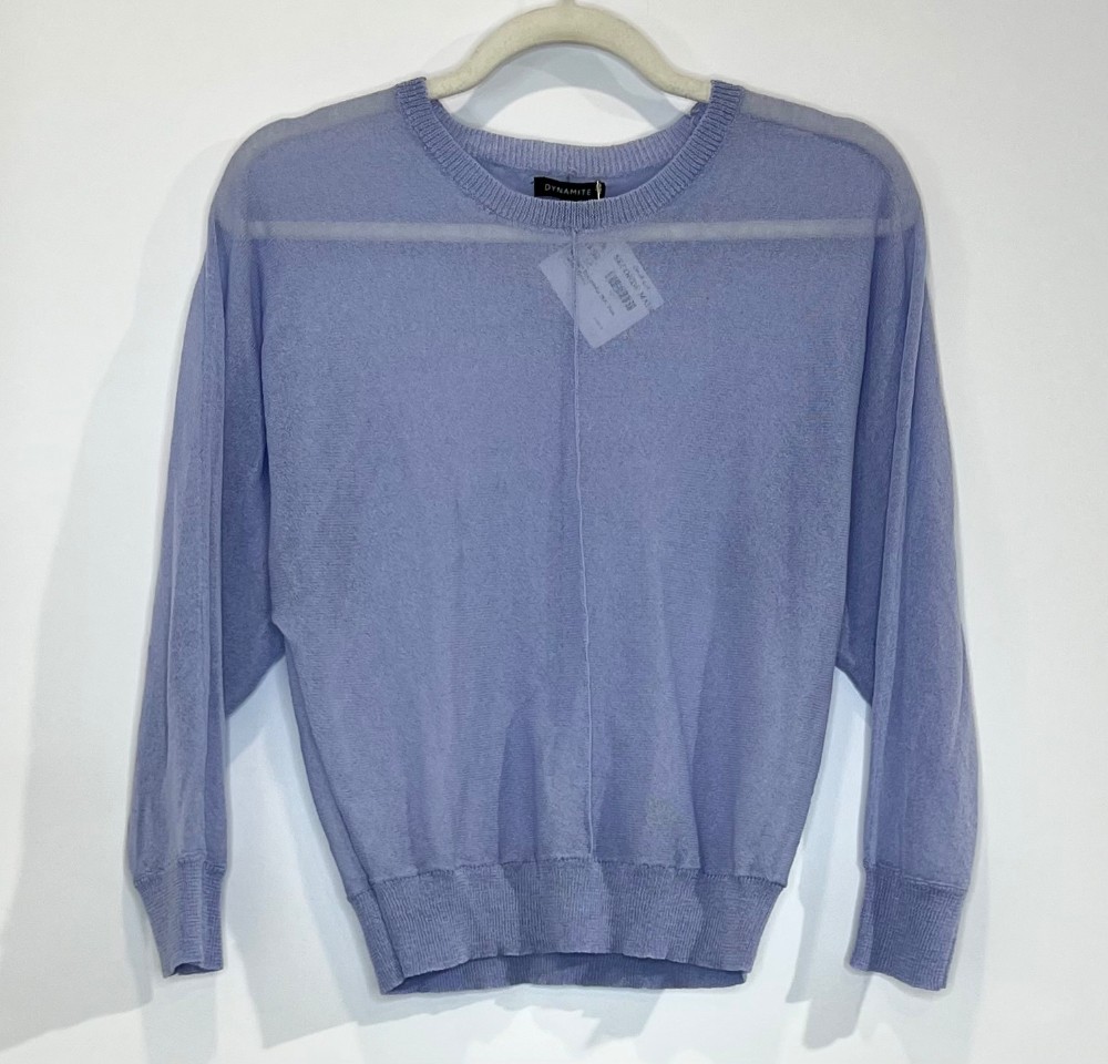 Chandail Dynamite (XS) lilas (mailles fines)