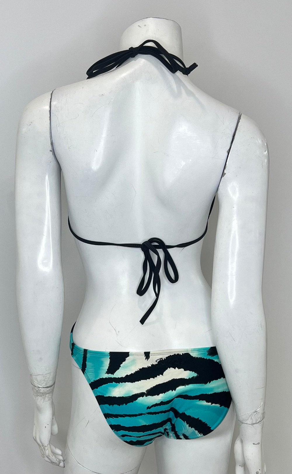 Maillot Une Piece Body Glove (M) Noir Turquoise Blanc