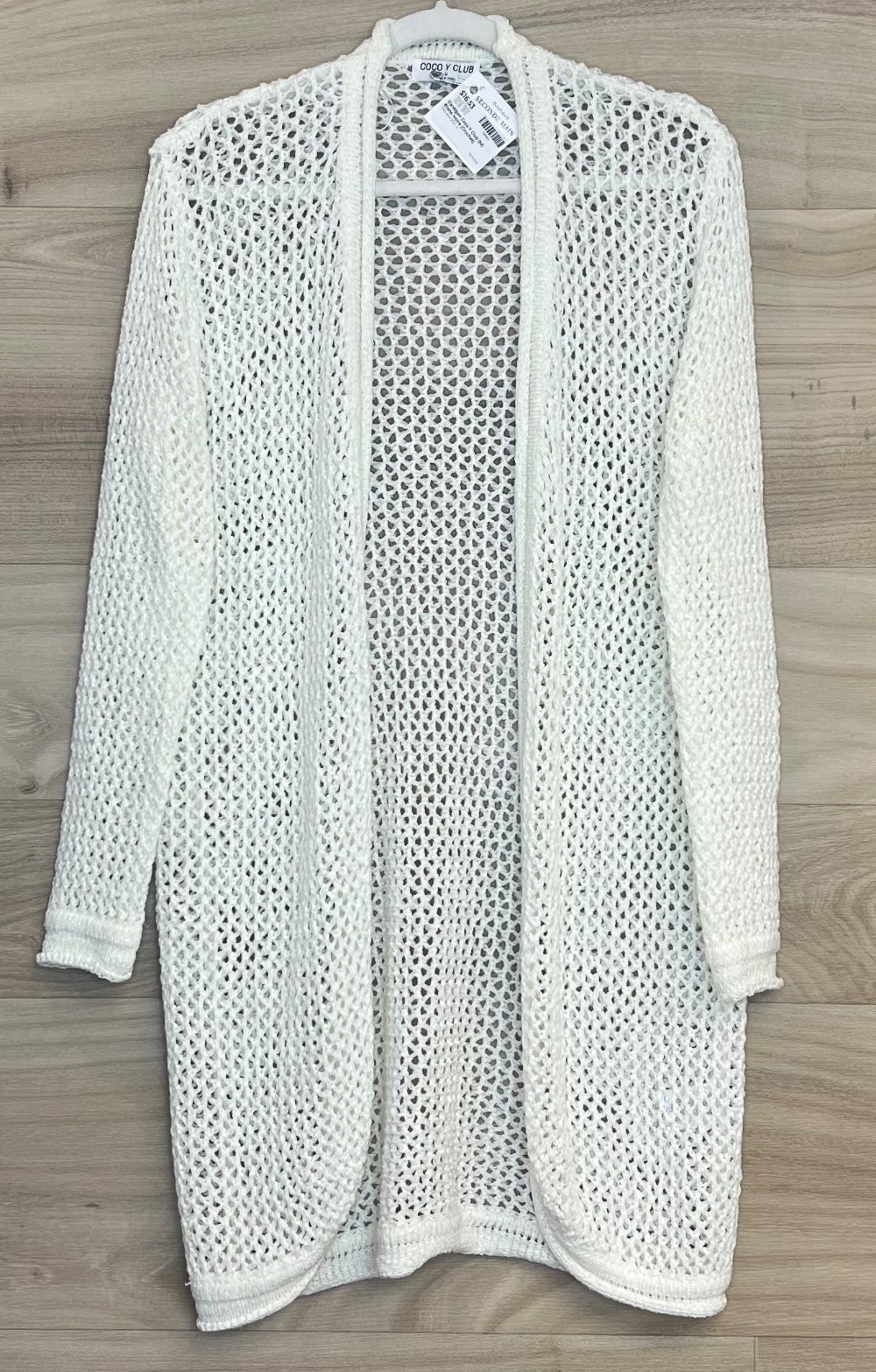 Cardigan Coco Y Club (M) Blanc Ivoire (Crochet)