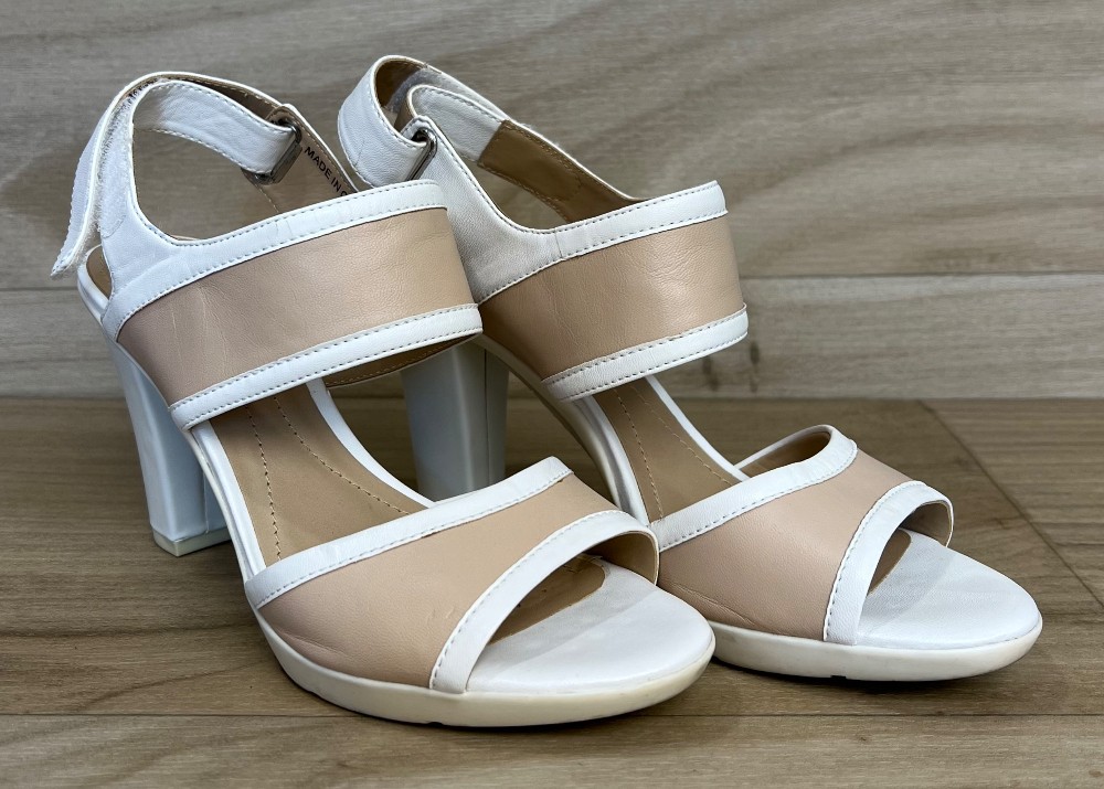 Sandales Geox (6) blanche et beige