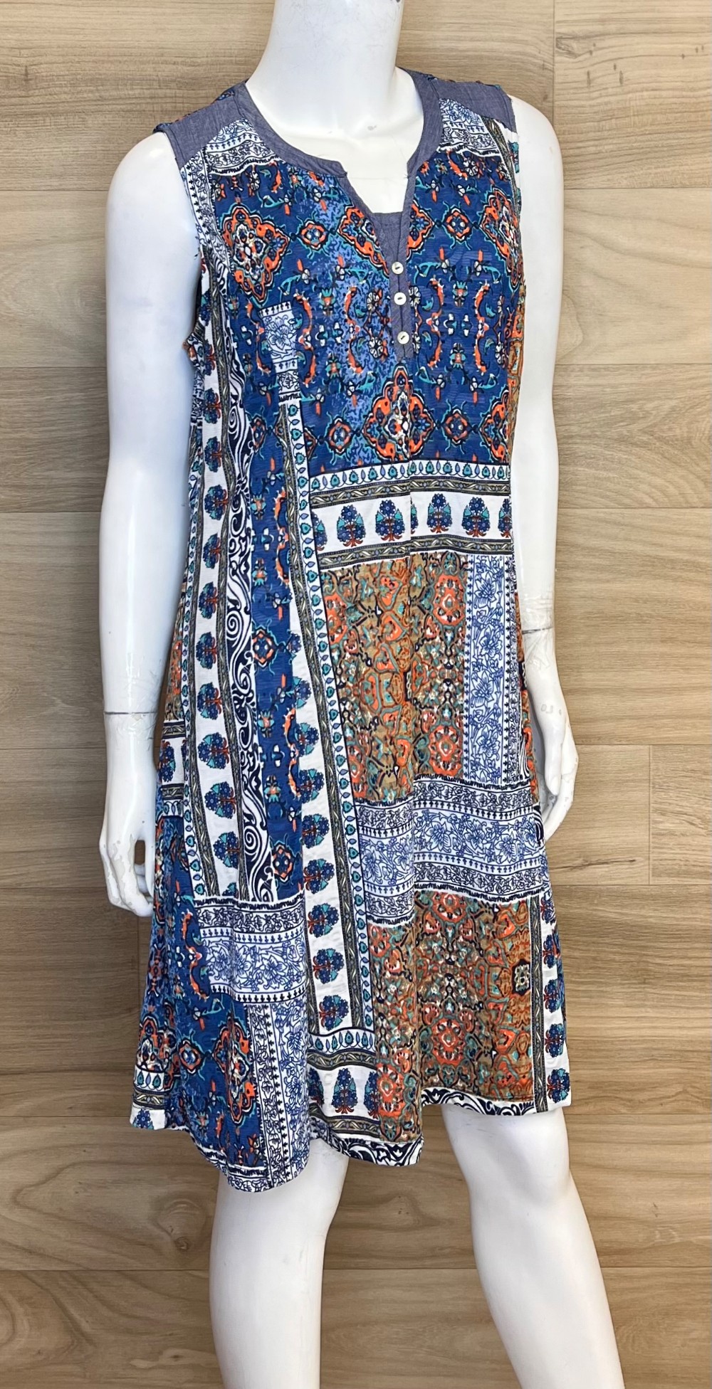 Robe Emotions (L) Bleu Motifs