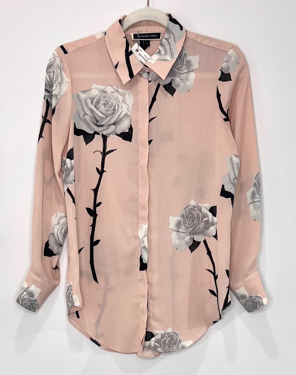 Blouse Melanie Lyne (XS) rose et noir