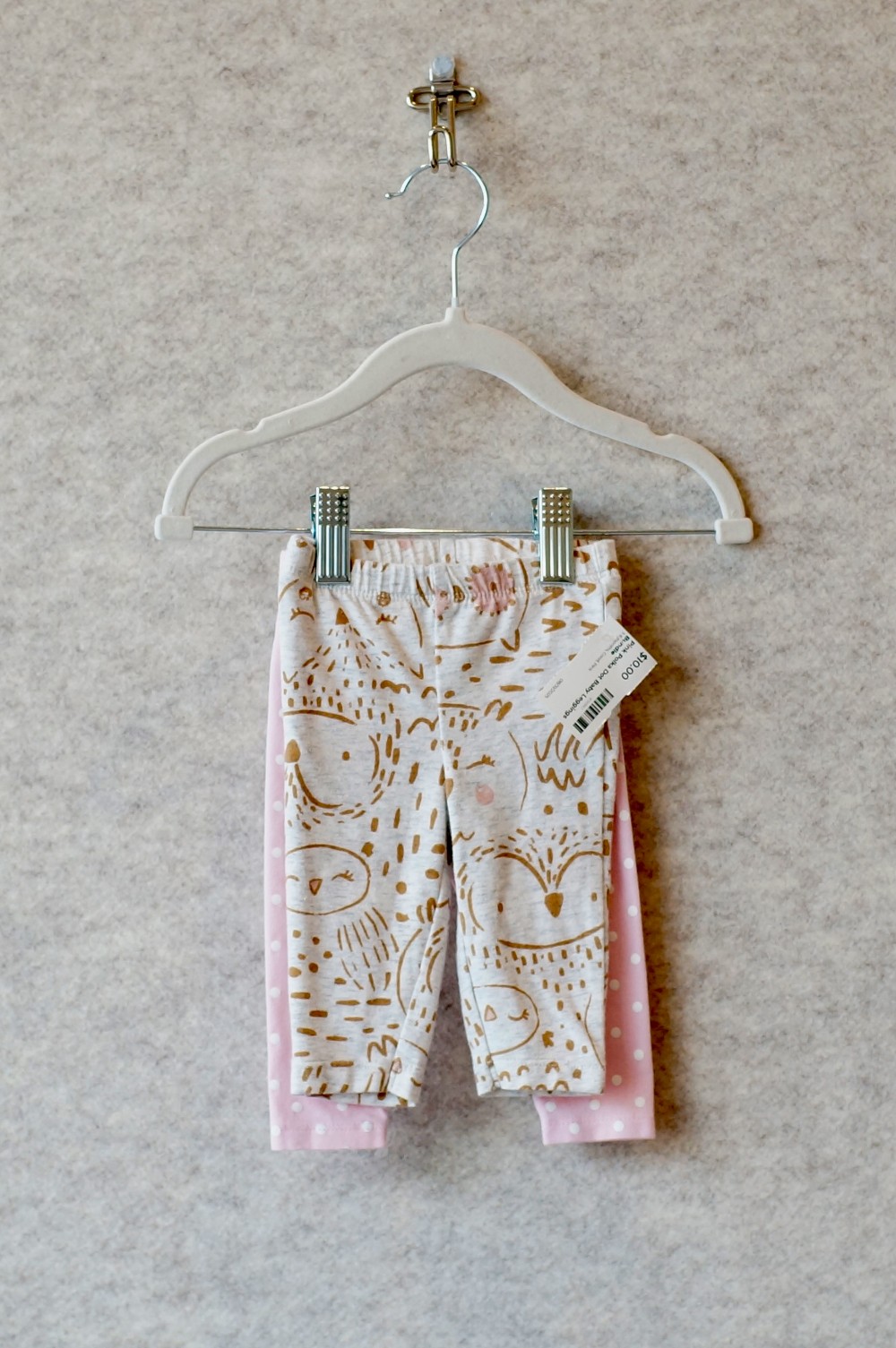 Pink Polka Dot Baby Leggings Bundle