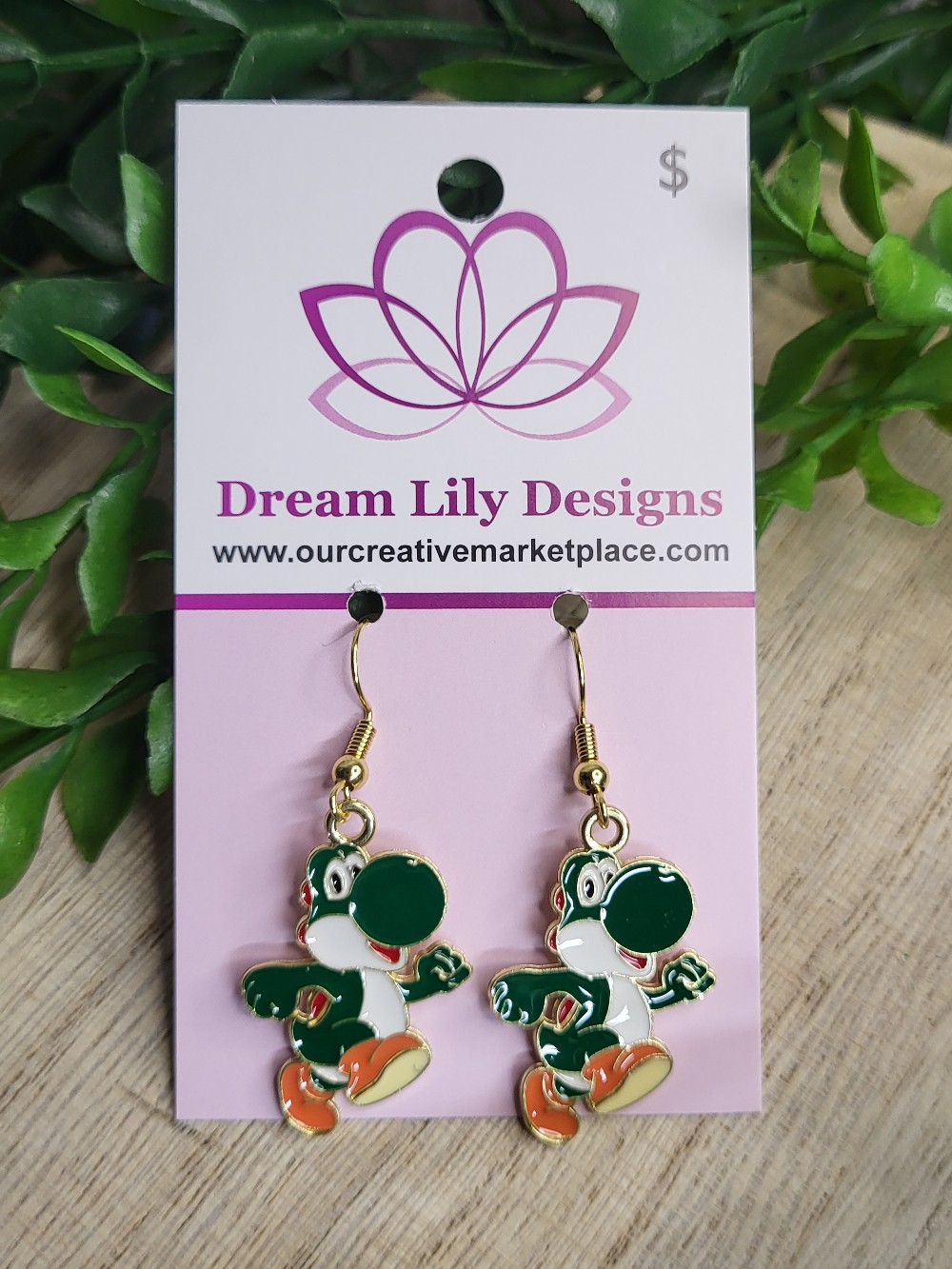 Mario - Yoshi Earrings