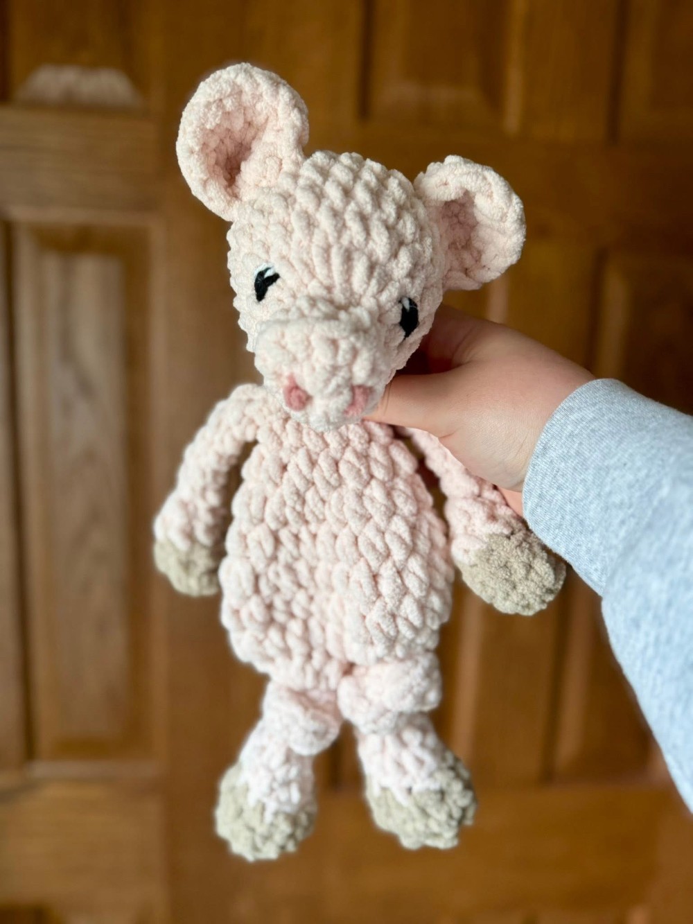 Pig Mini Knotted Lovey