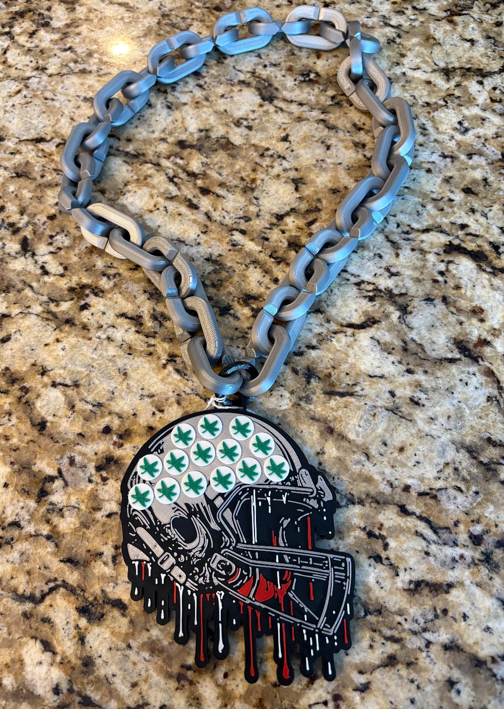 Ohio State Drip Helmet Chain