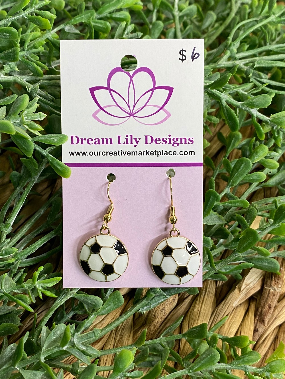 Large Charm - Gold Soccer