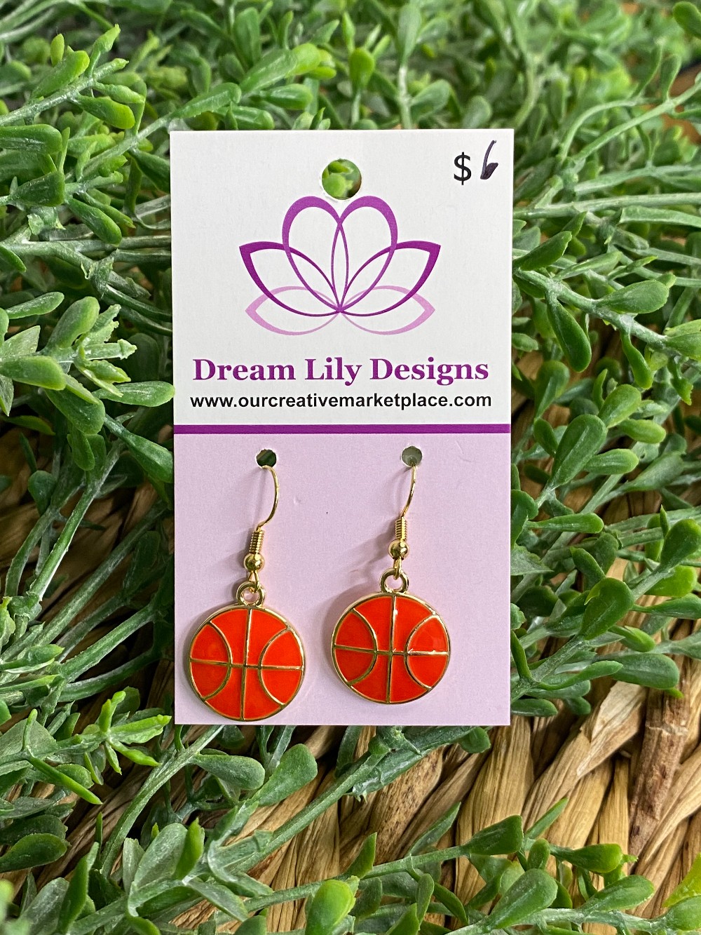 Large Charm - Gold Basketball