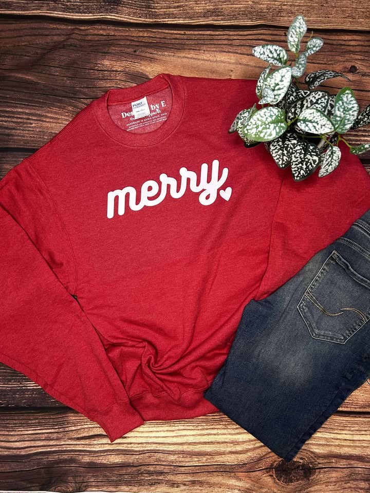 Merry Crew Sweat Red - Small