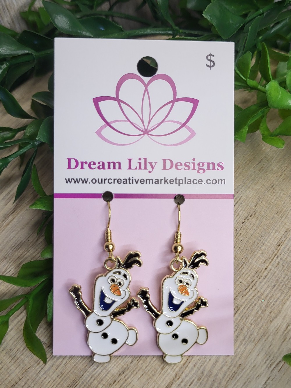Olaf Frozen Charm Earrings