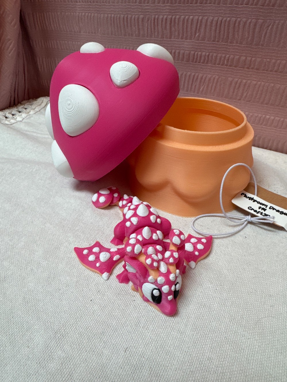 CRAFT 3D Mushroom Holder & Dragon