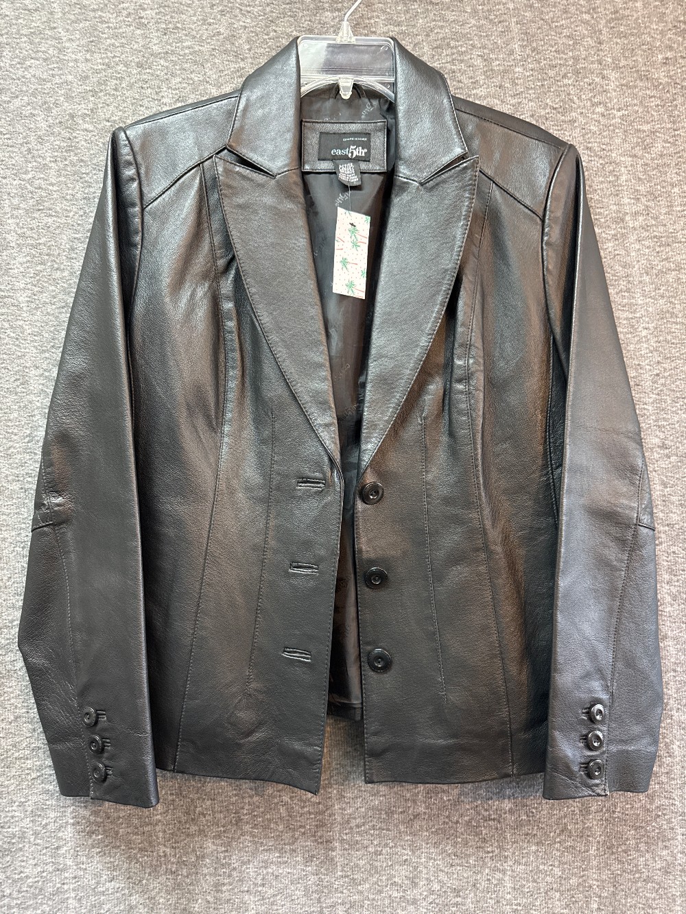 EAST 5TH Black Leather Blazer