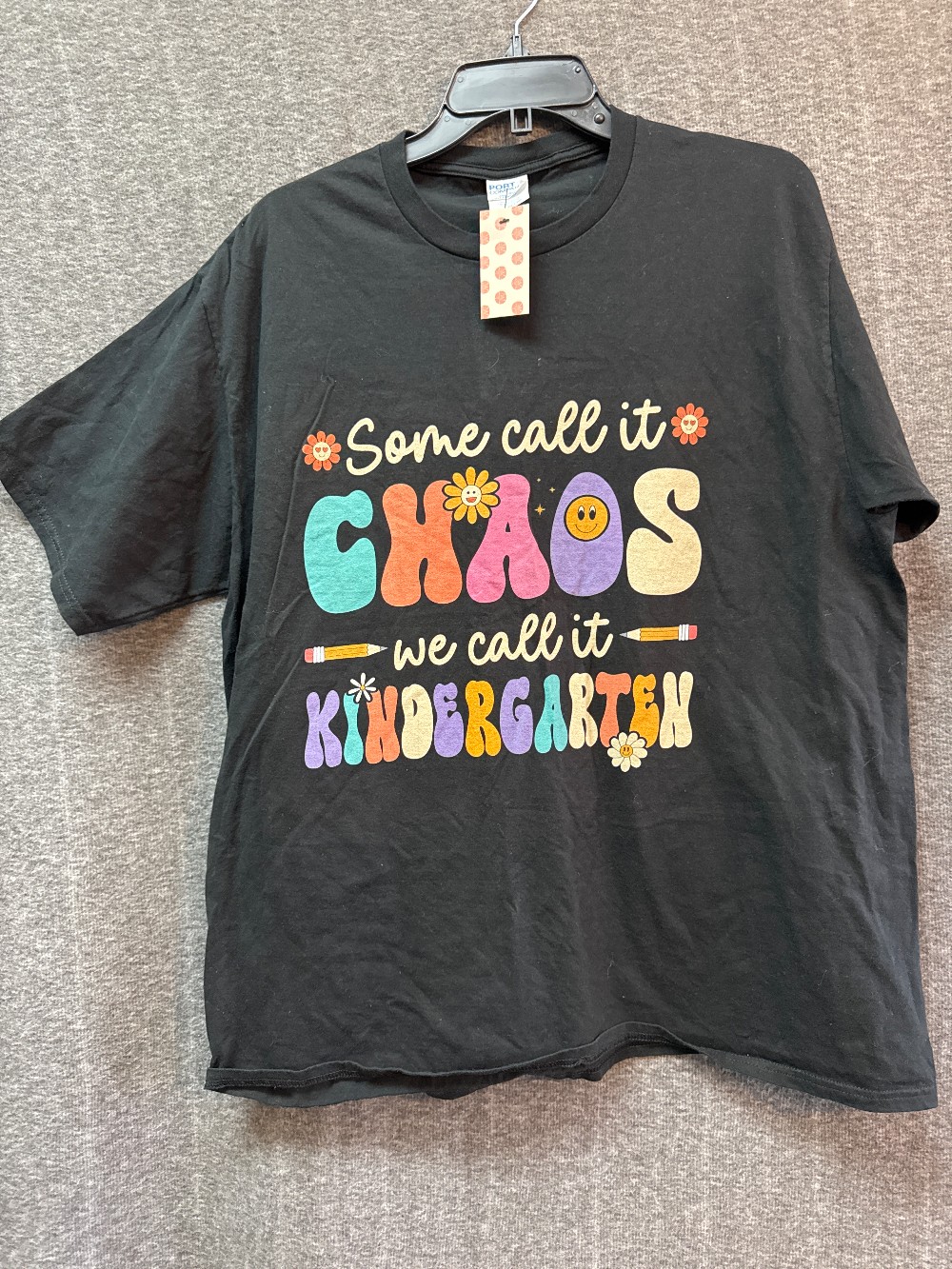 PORT & COMPANY Black Kindergarten Tee