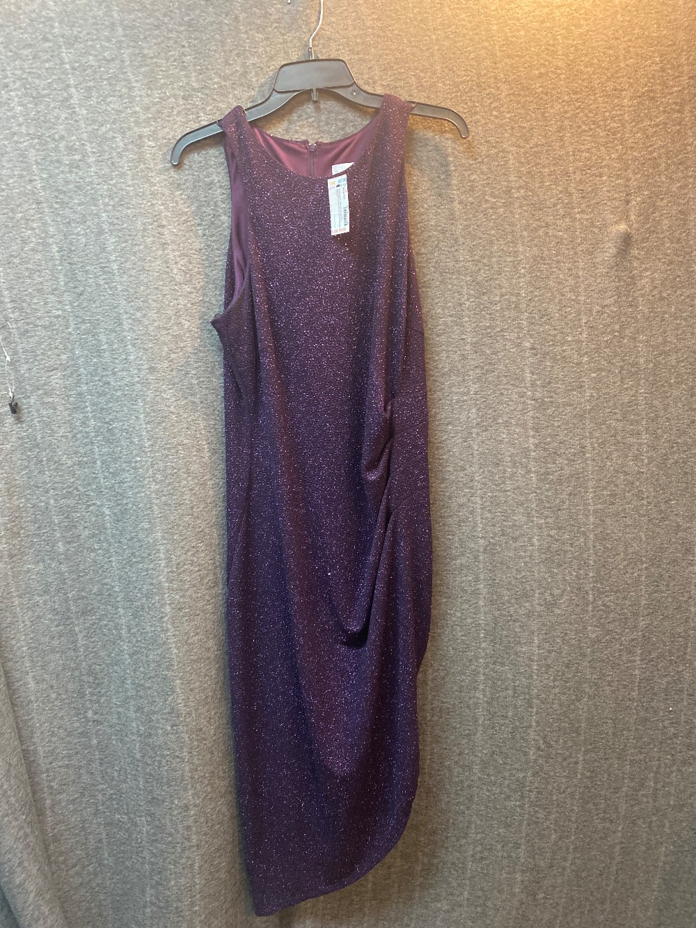 PREMIER ARMOUR Purple Sparkle Sleeveless Short Dress