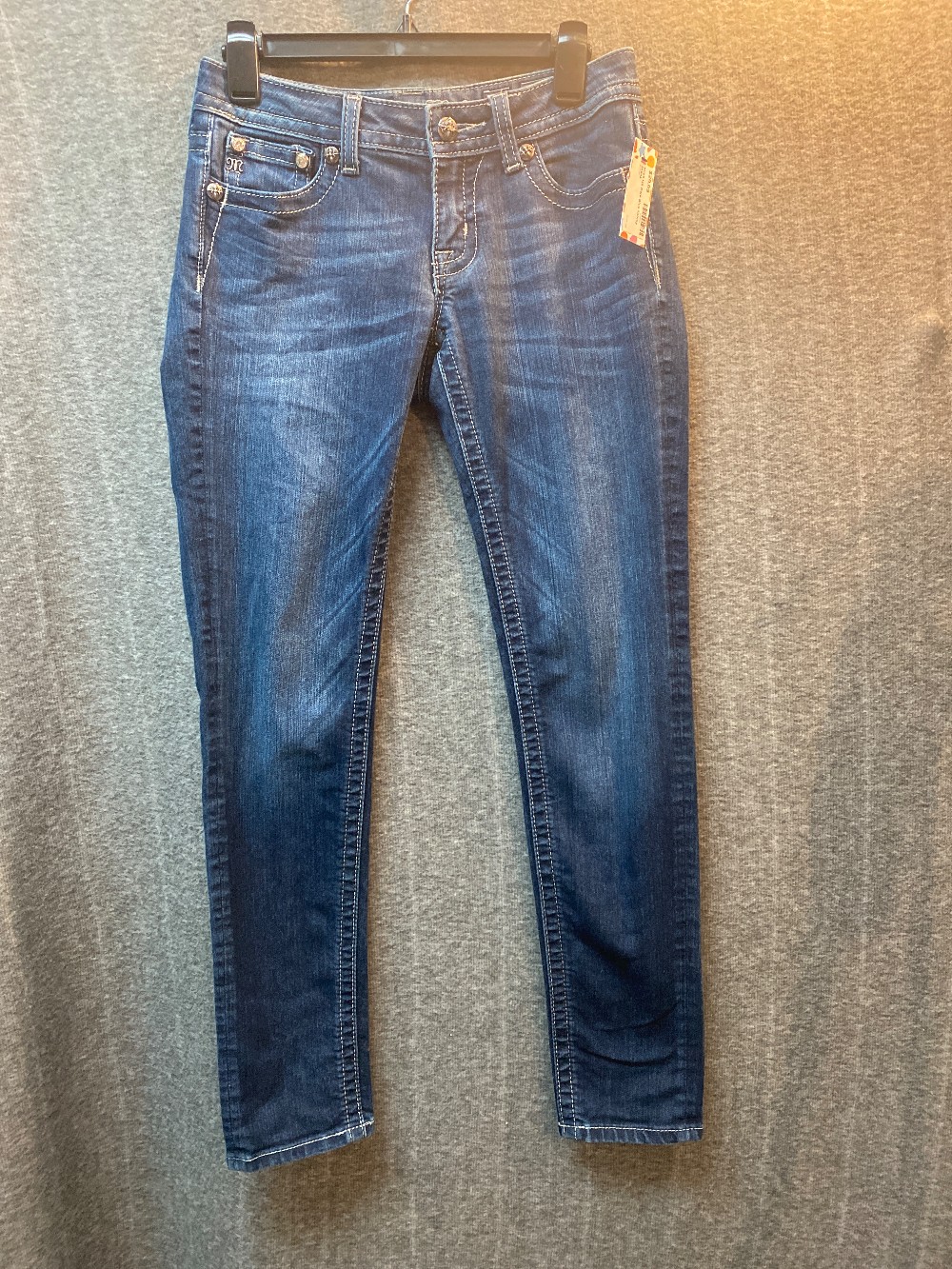 MISS ME Dark Blue Skinny Jeans