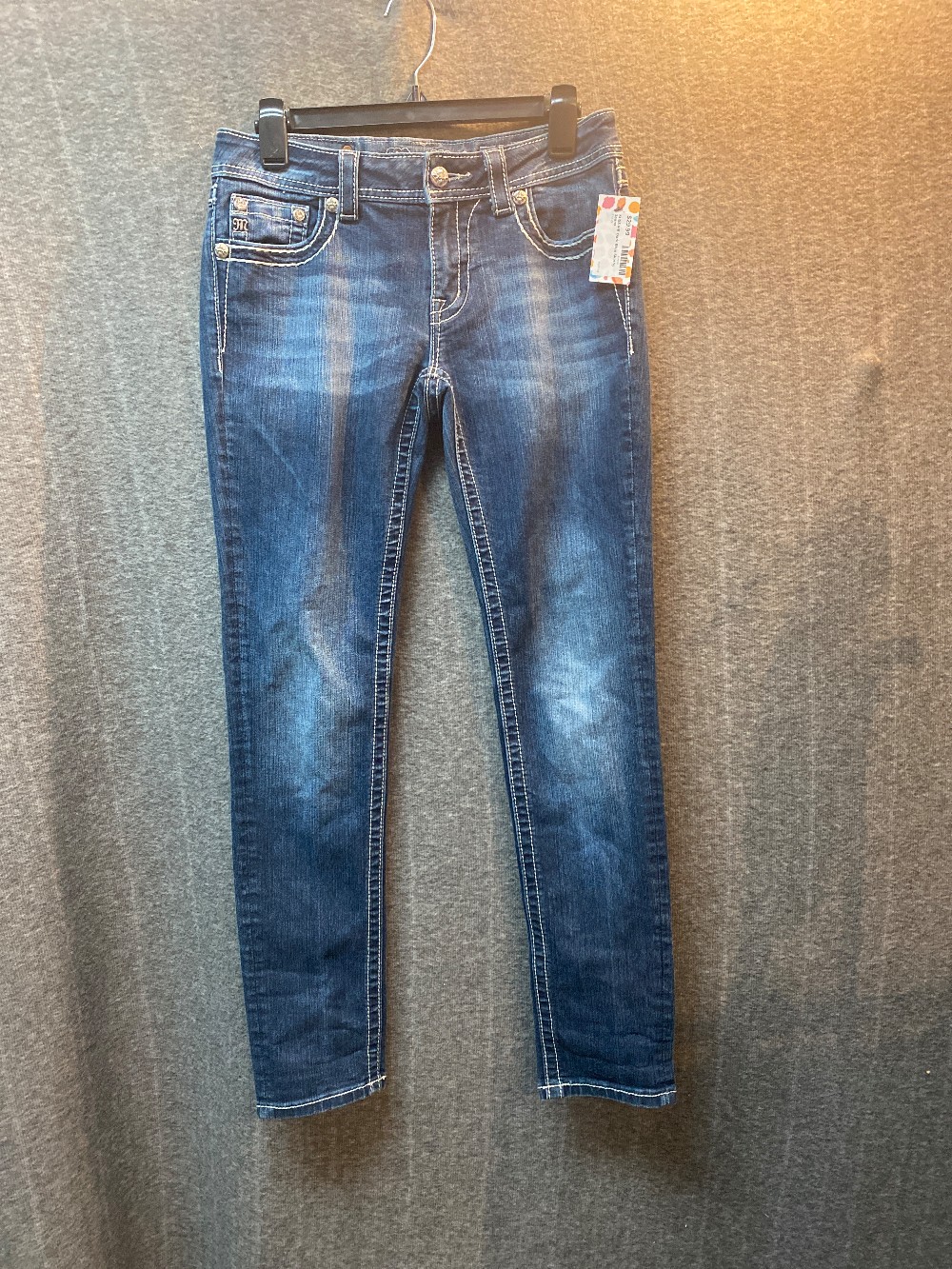 MISS ME Dark Blue Skinny Jeans