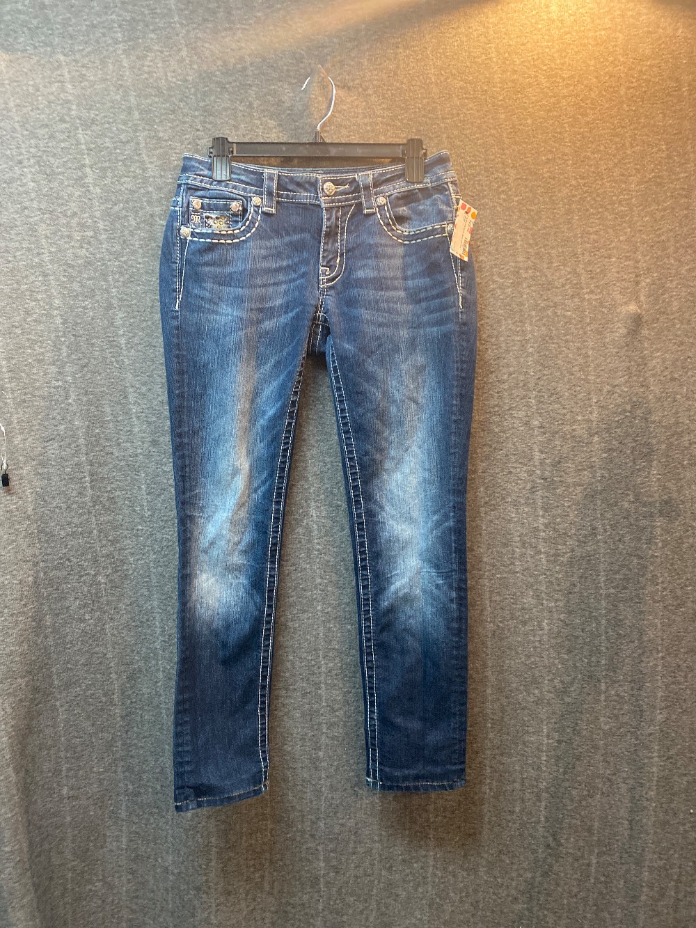 MISS ME Dark Blue Skinny Jeans