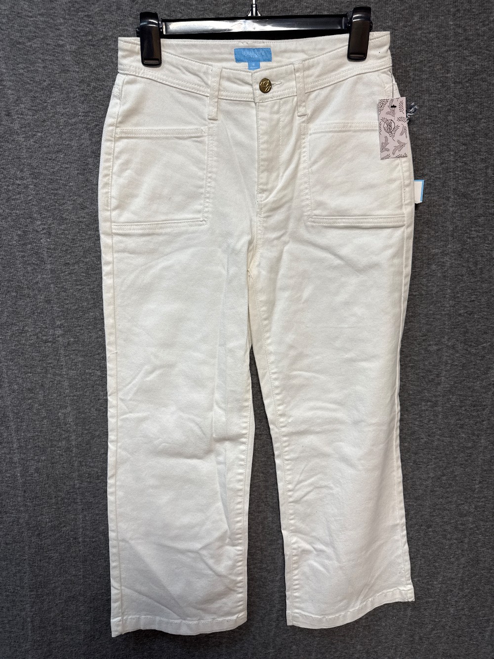 *NEW* DRAPER JAMES Ivory Straight Leg Jeans