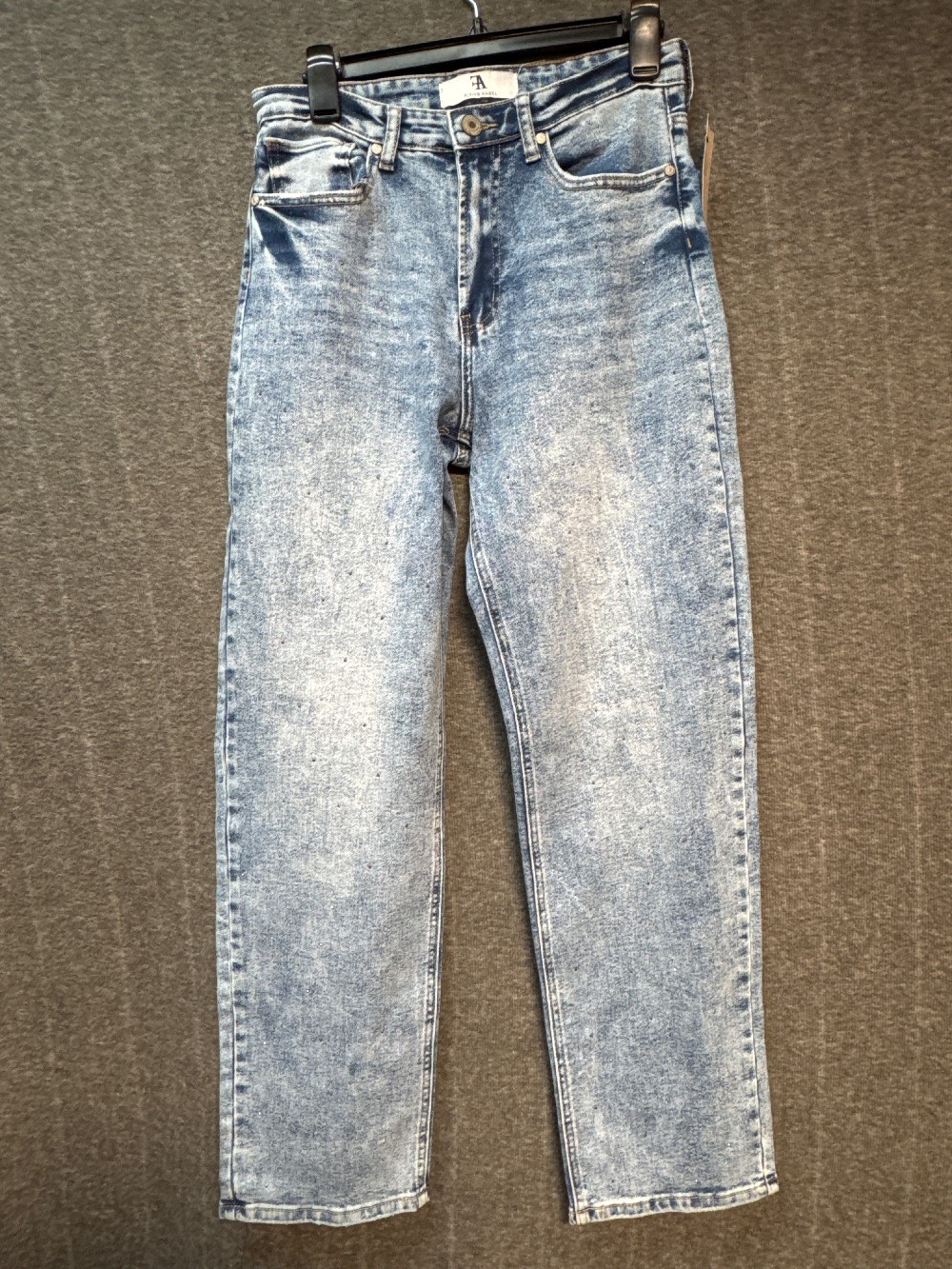 FLYING ANGEL Lt. Blue Acid Wash Jeans w/ Sparkles