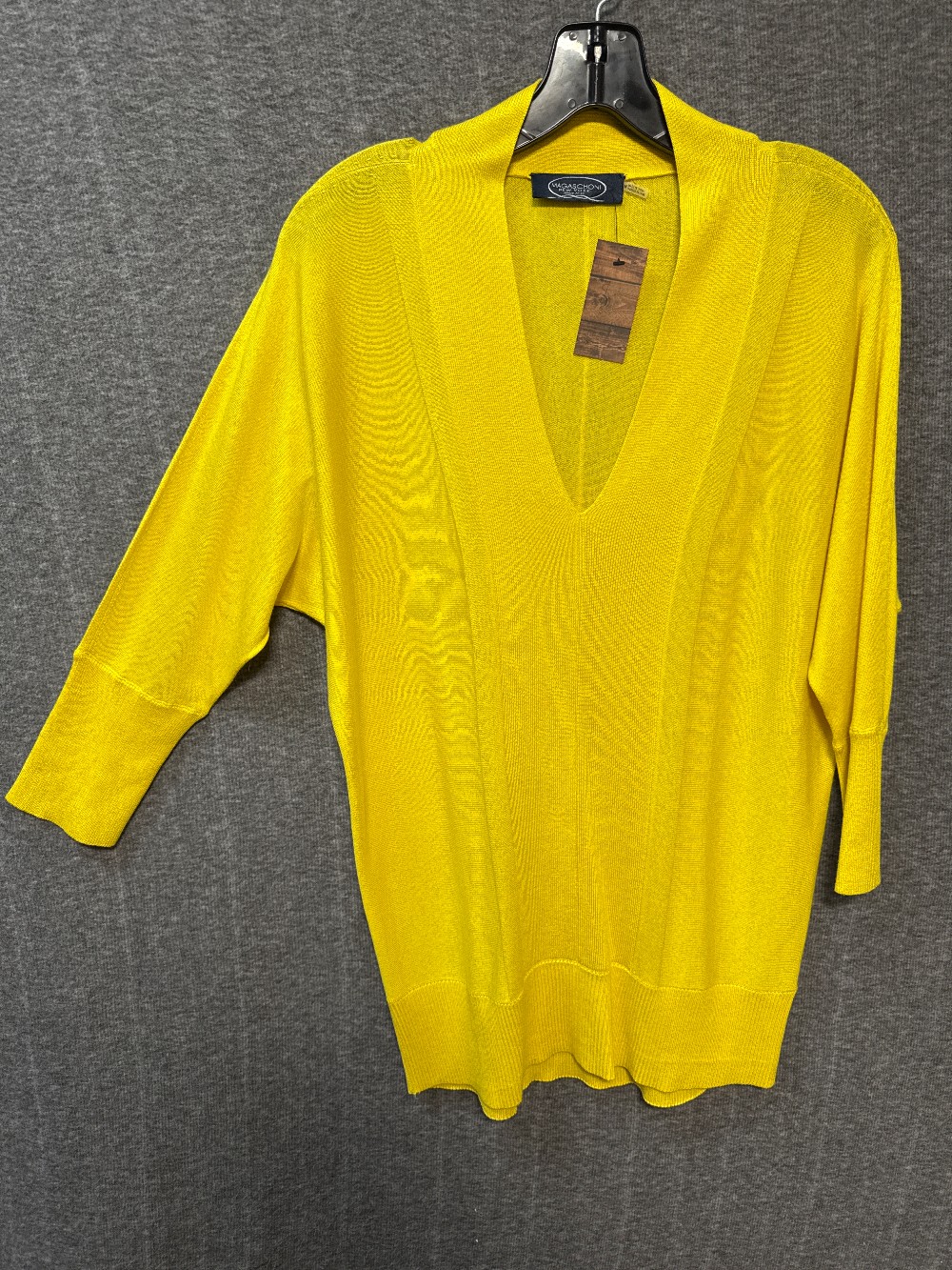 MAGASCHONI Yellow V-Neck Sweater