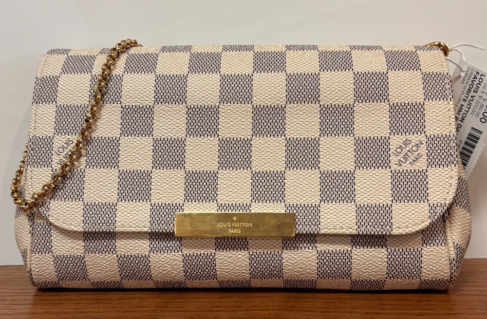LOUIS VUITTON DAMIER AZUR FAVORITE MM BAG / BOX