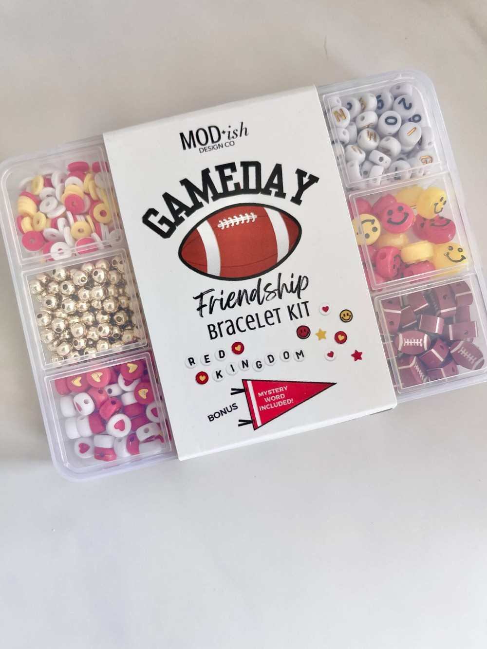 GAMEDAY BEAD KIT-KC FOOTBALL