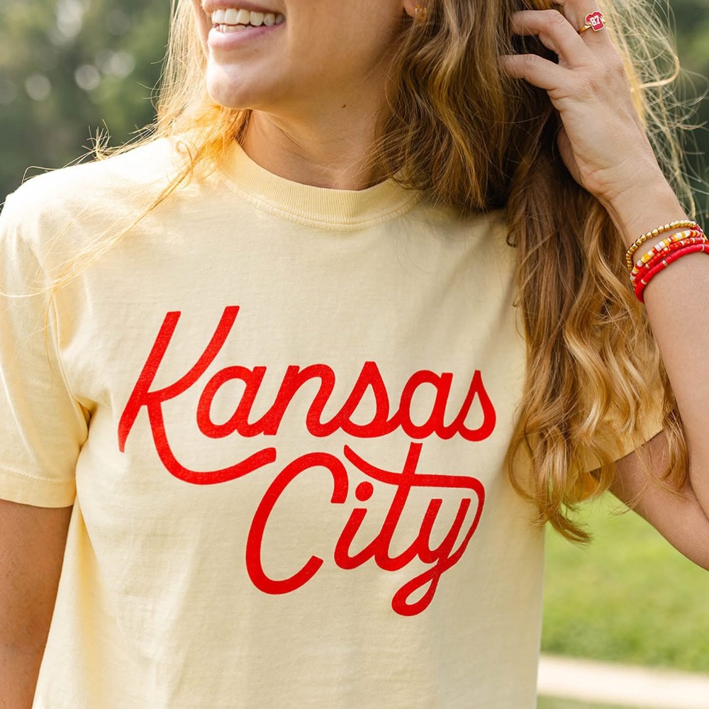 YELLOW KC CROP TOP