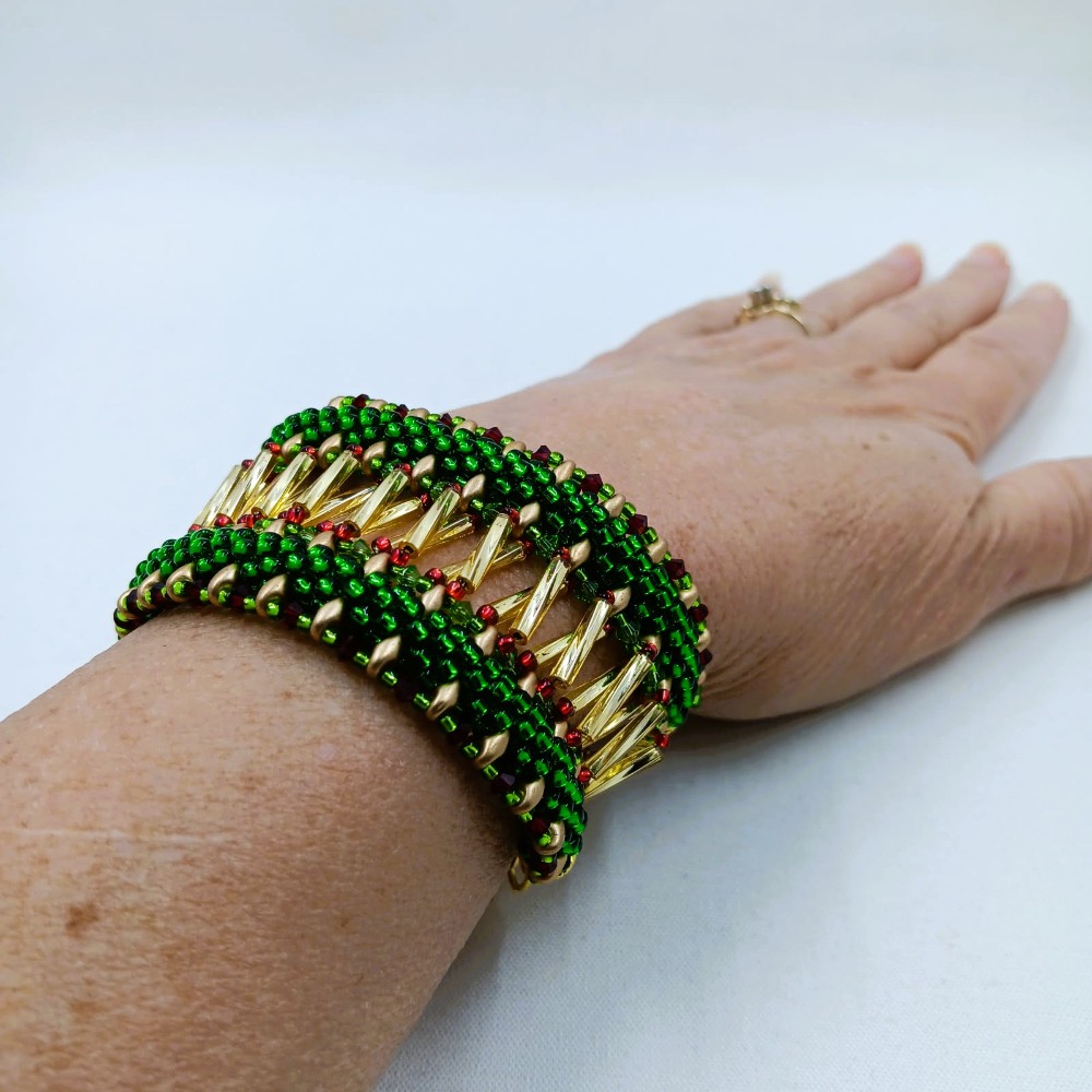 Double Strand Fancy Christmas Cuff