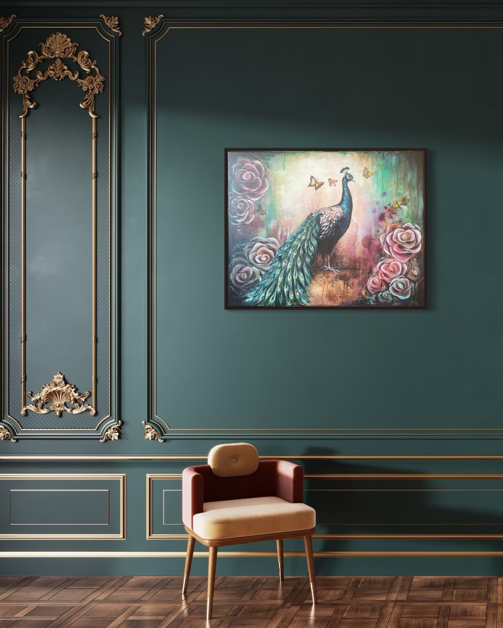 „Mystic Grace” / Original Acrylic Painting / 22” x 28”