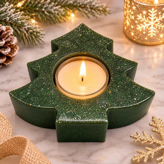 DD Christmas candle holders