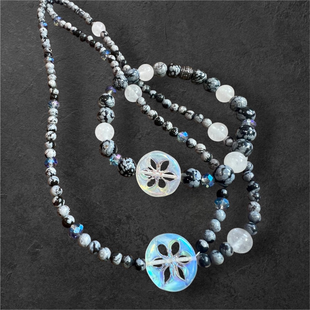 Czech glass focal bracelet