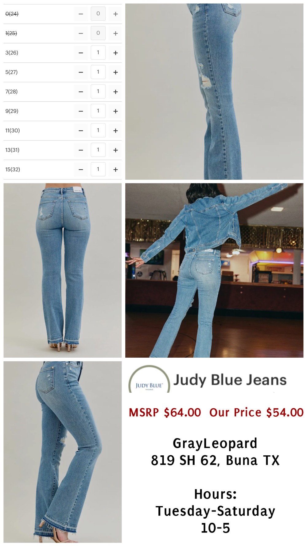 JUDY BLUE JEANS - BOOTCUT - SLIM - MEDIUM DENIM