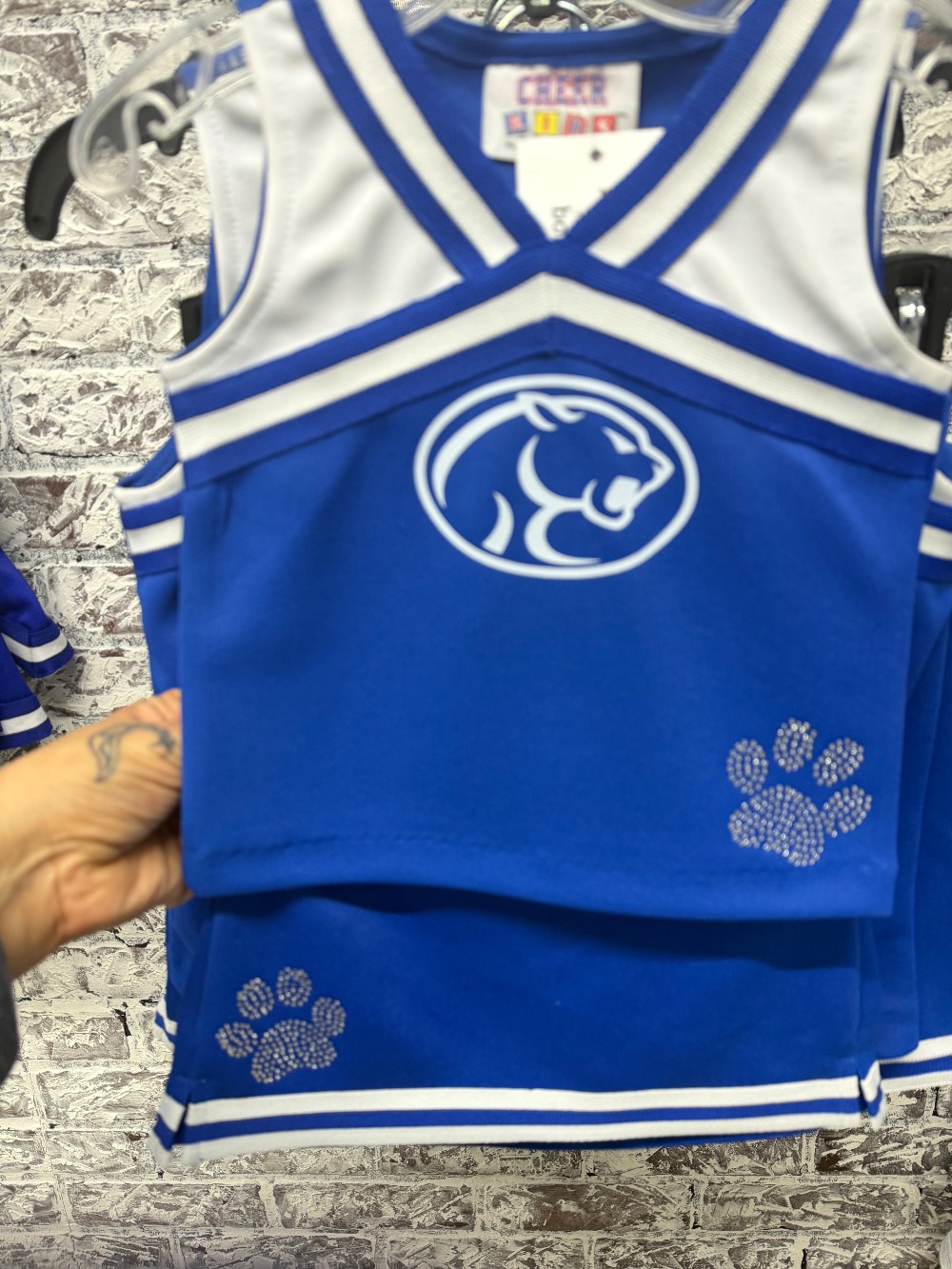 GLITZY COUGAR CHEER UNIFORMS