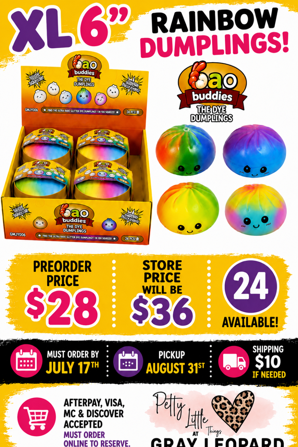 JUMBO XL TIE DYE RAINBOW DUMPLING 6