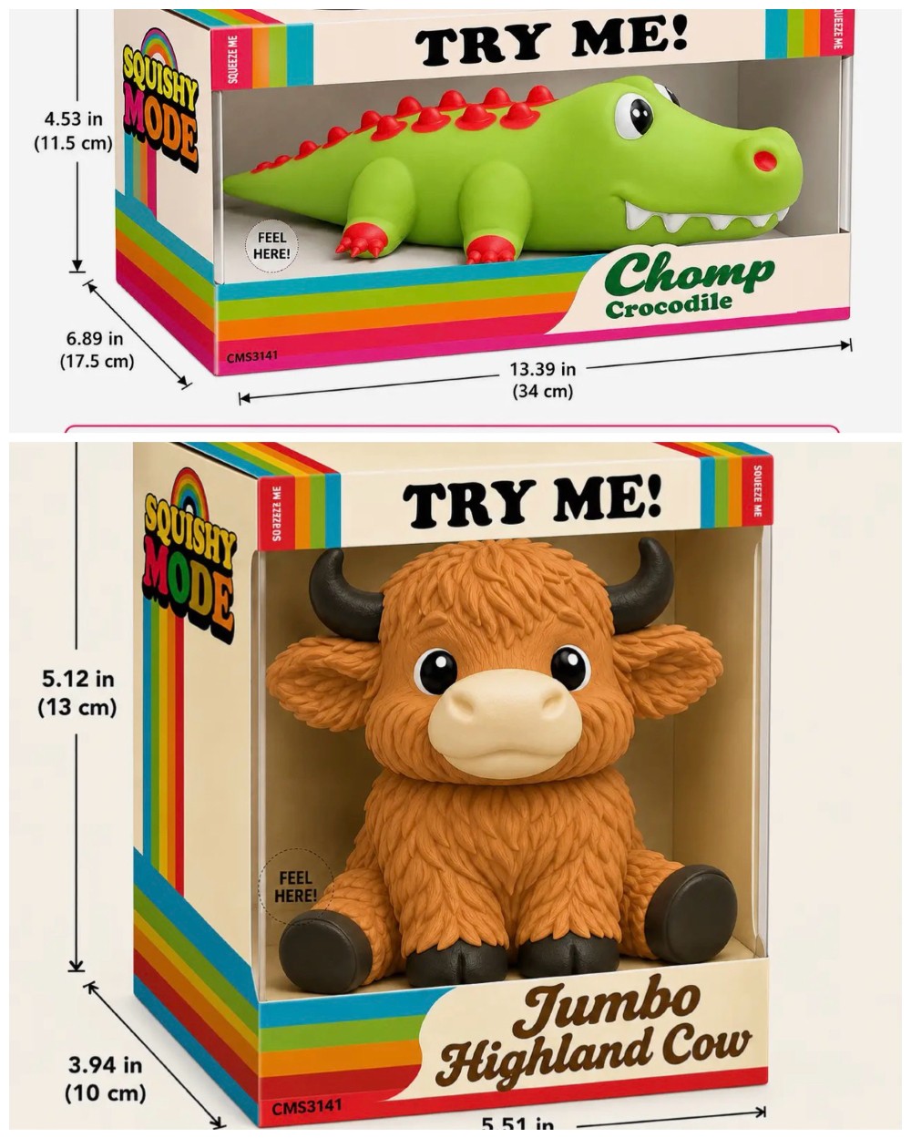 GATOR - CHOMP- JUMBO VIRAL DOUGH FILLED SQUISHY - OVERSIZED