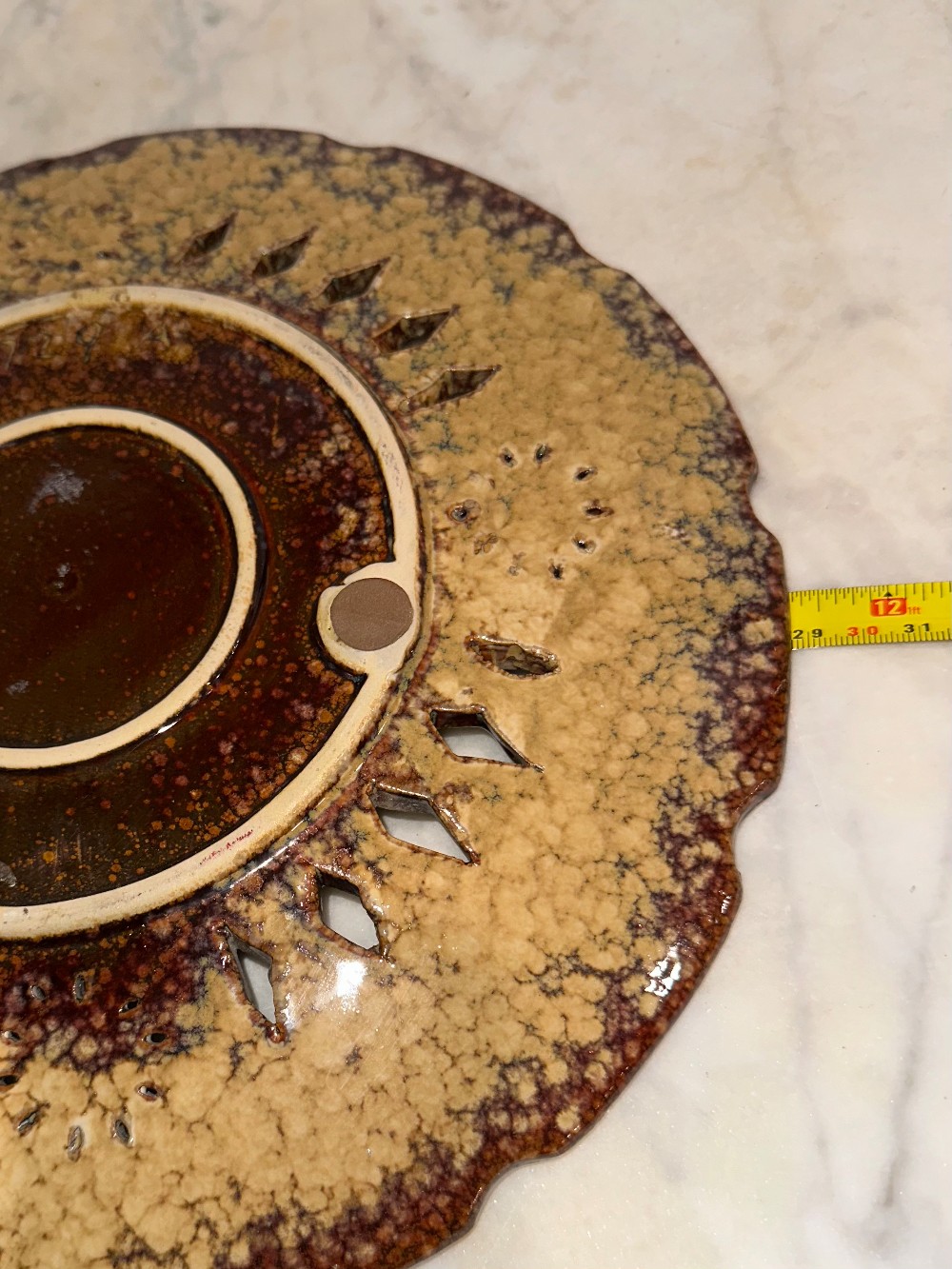 Pottery Plate  Arts & Craft style