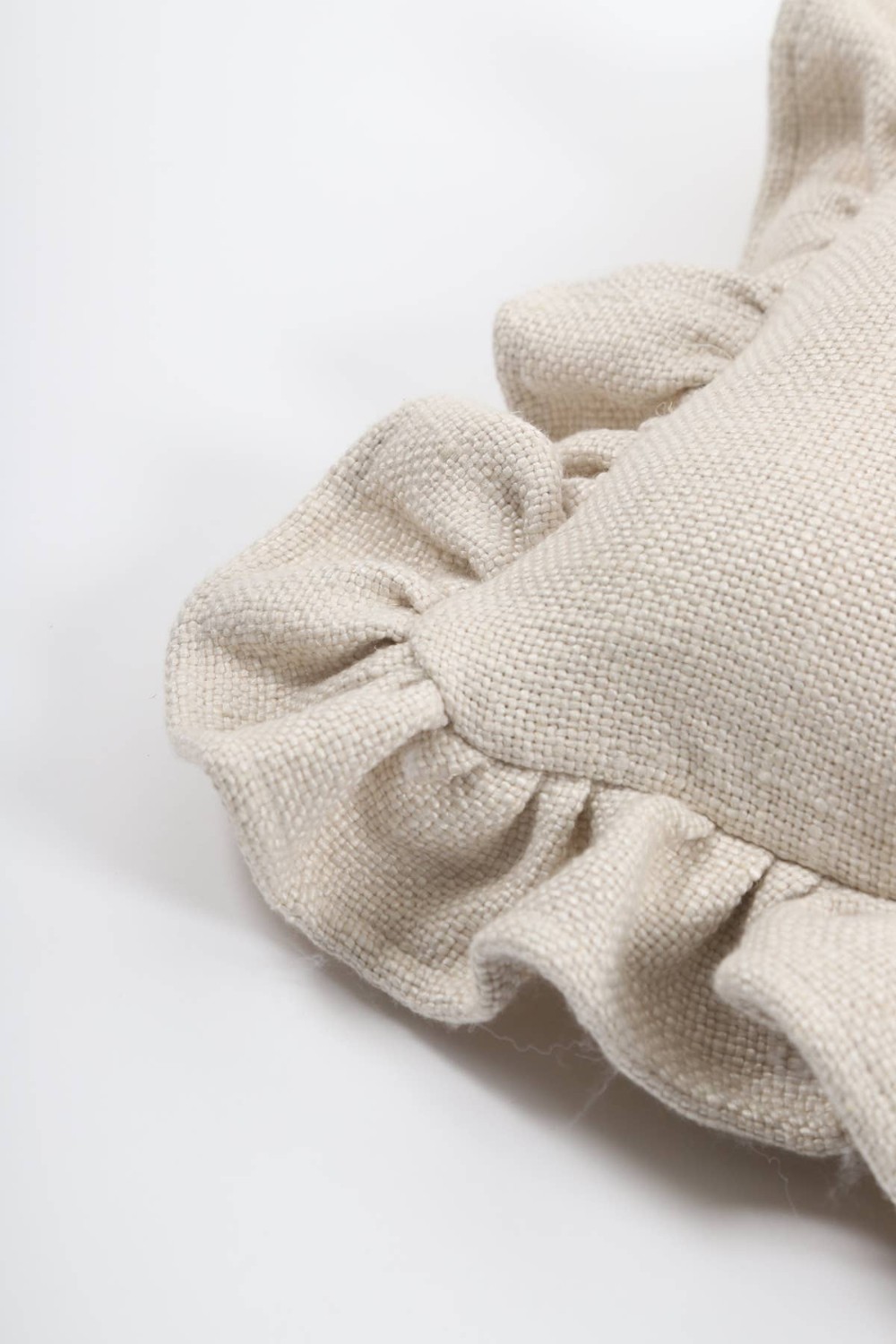 Luxe Linen Ruffle Pillow