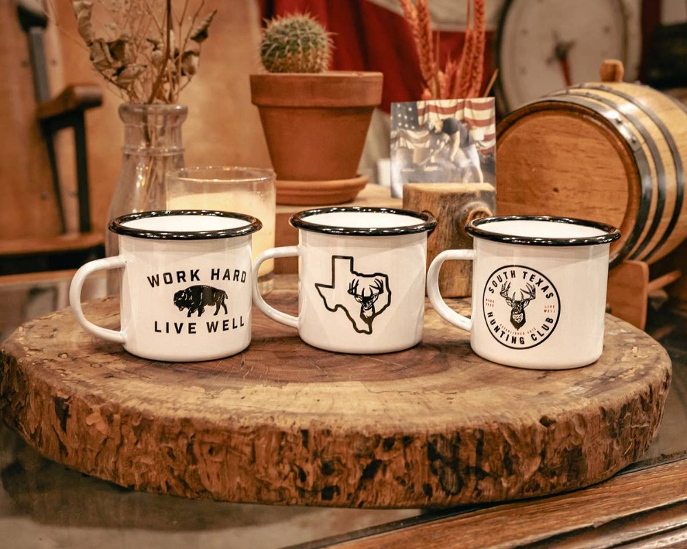 Texas Outline Buck Mug