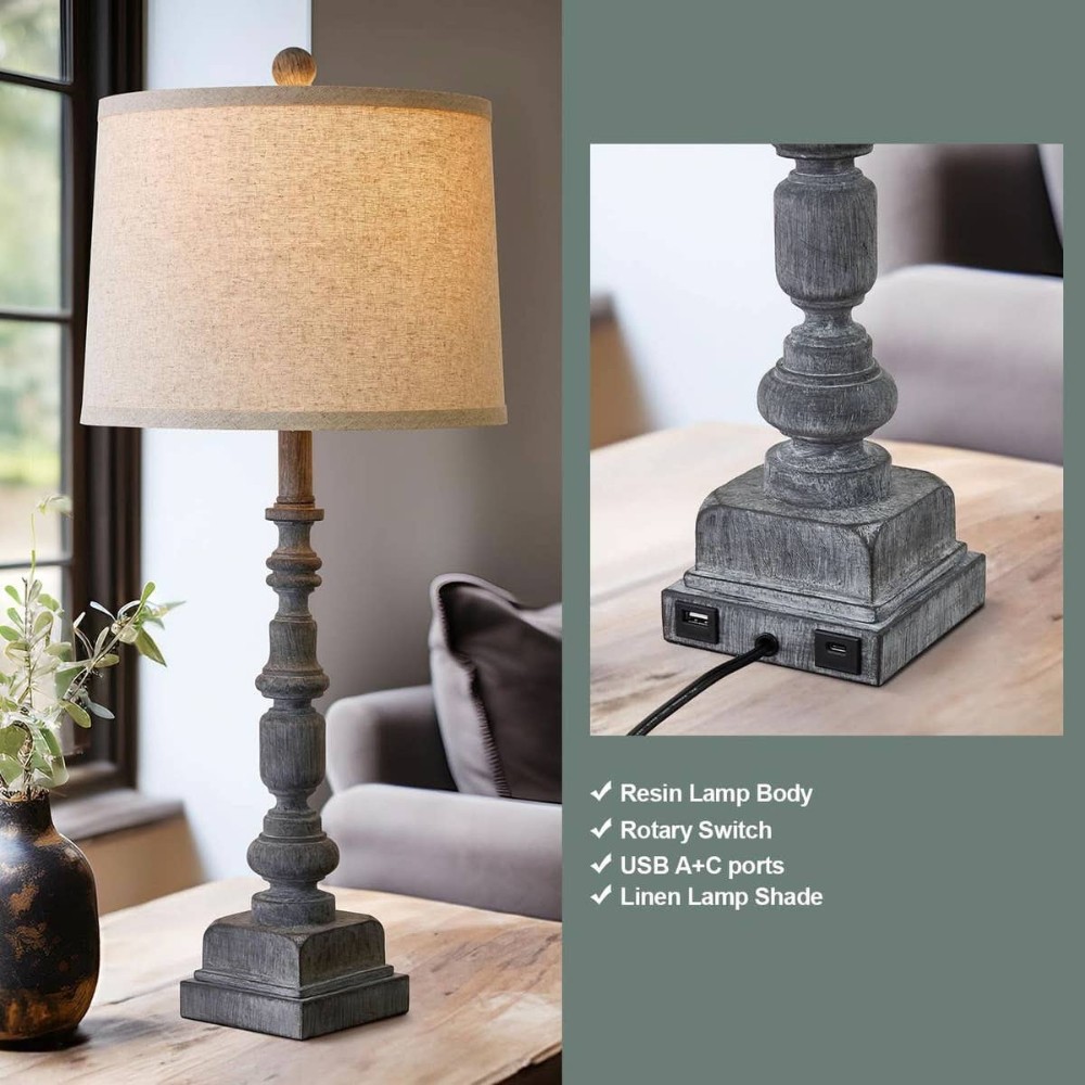 Black Farmhouse Lamp