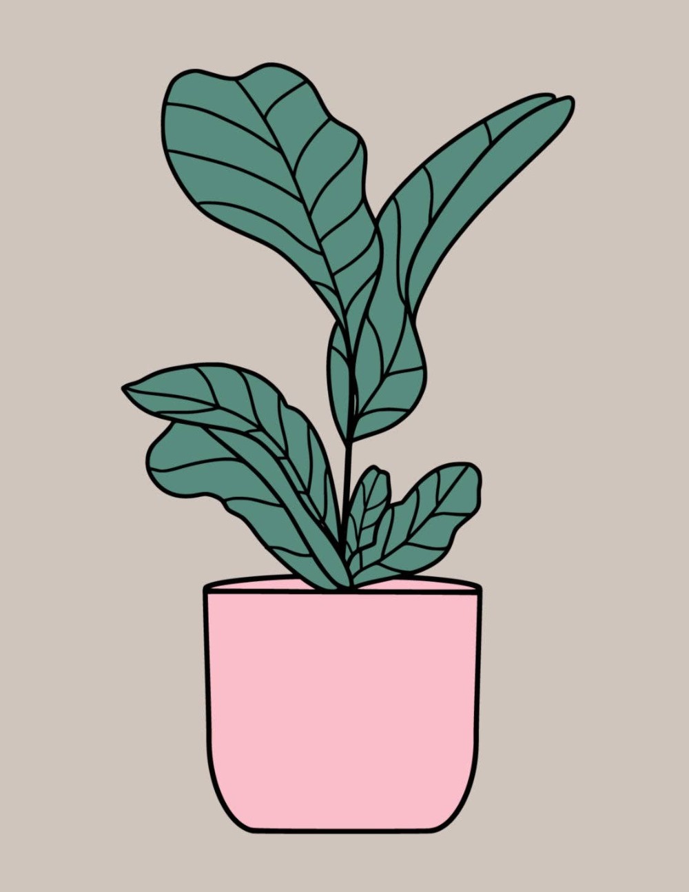 Fiddle Leaf Print
