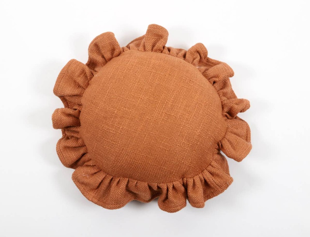Luxe Linen Ruffle Pillow