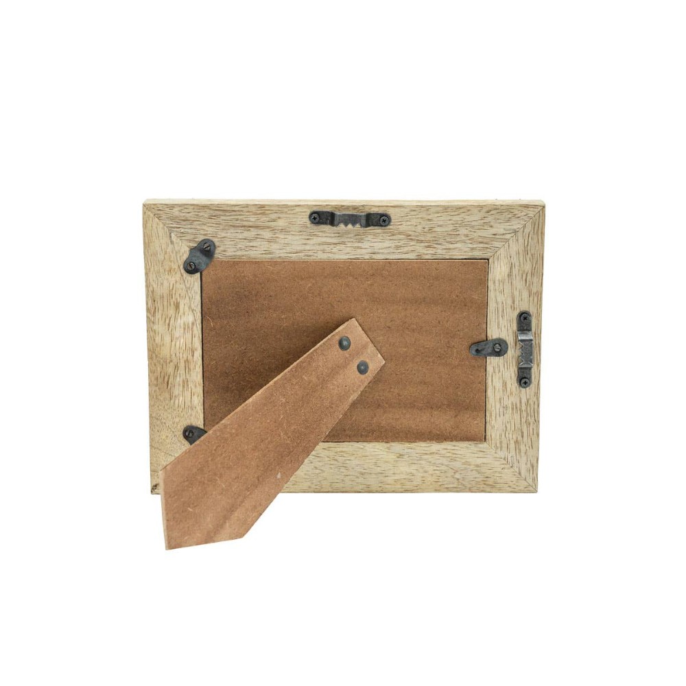 White  Frame With Brass Inlay